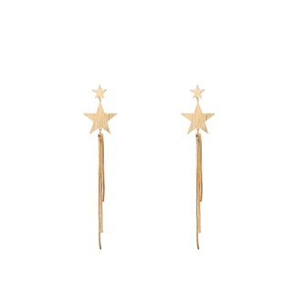 Koop gold Go Dutch Label Star stud earrings waterfall
