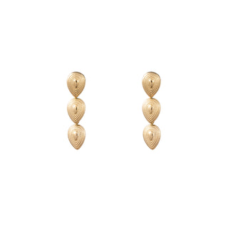 Koop gold Go Dutch Label Stud Earrings upside down drops