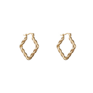 Koop gold Go Dutch Label Earrings square turned