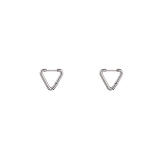 Koop silver Go Dutch Label Earrings triangle ring small