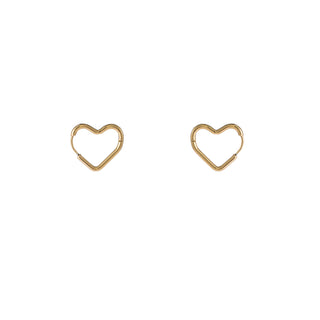 Koop gold Go Dutch Label Earrings heart ring small