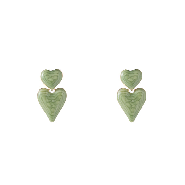 Go Dutch Label Oorknoppen Enamel Hearts