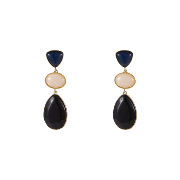 Go Dutch Label Oorknoppen 3 Stone Drop