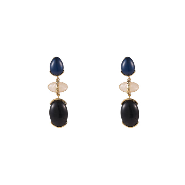 Go Dutch Label Oorknoppen Elegant Stone Drop