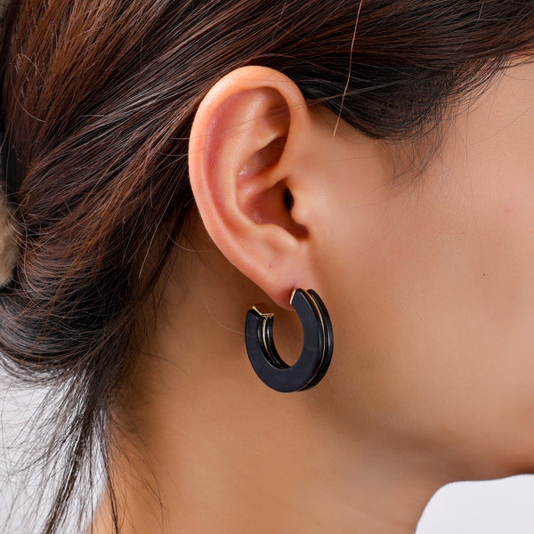 Go Dutch Label Oorknoppen 2 Lines Earring