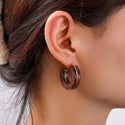 Go Dutch Label Oorknoppen 2 Lines Earring