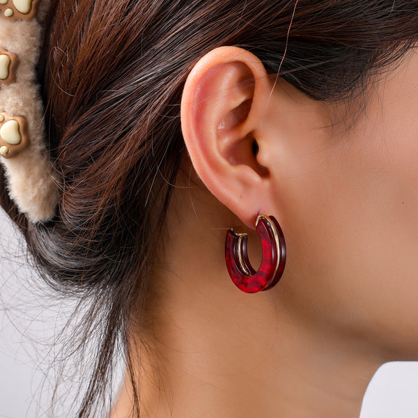 Go Dutch Label Oorknoppen 2 Lines Earring