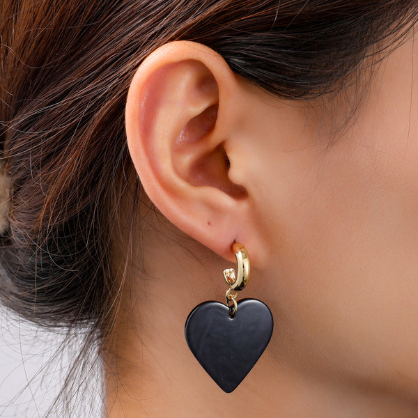 Go Dutch Label Oorknoppen Heart Dangle