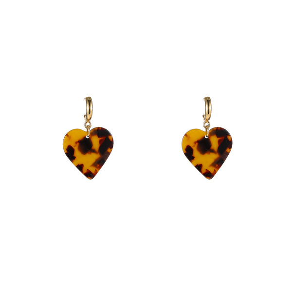 Go Dutch Label Oorknoppen Heart Dangle