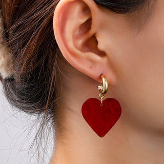 Go Dutch Label Oorknoppen Heart Dangle