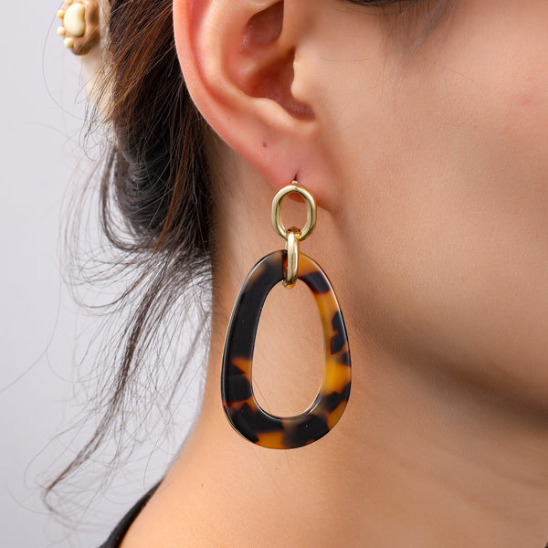 Go Dutch Label Oorknoppen Open Round Dangle