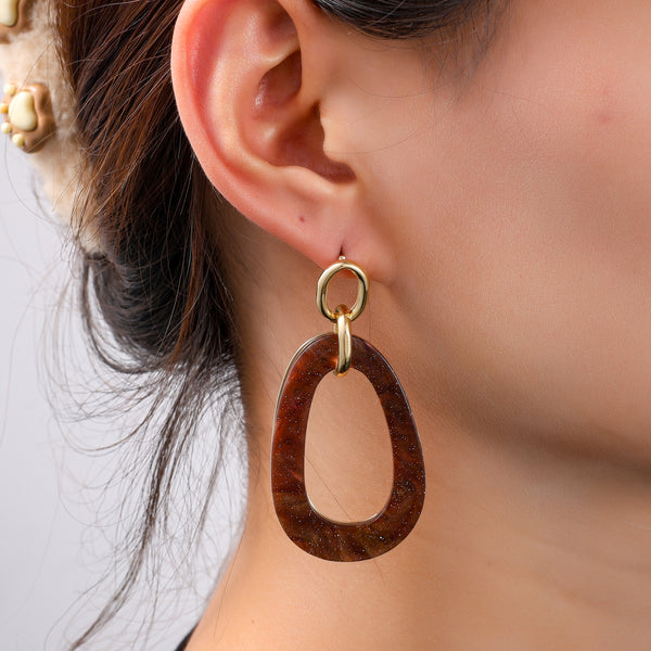 Go Dutch Label Oorknoppen Open Round Dangle
