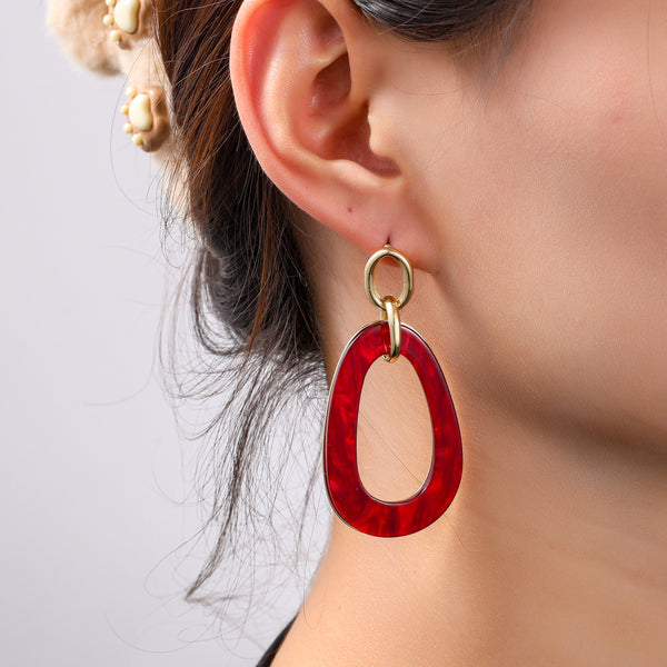 Go Dutch Label Oorknoppen Open Round Dangle