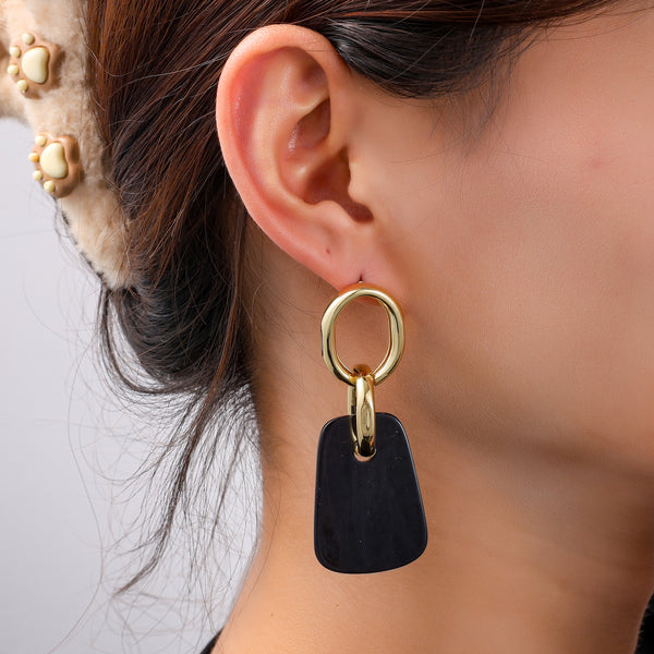 Go Dutch Label Oorknoppen Square Dangle