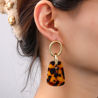 Go Dutch Label Oorknoppen Square Dangle