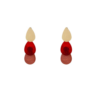 Kopen rood Go Dutch Label Oorknoppen Drop Dangle