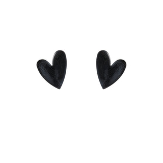 Kopen zwart Go Dutch Label Oorknoppen Heart Stud