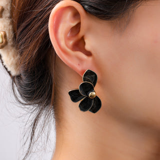 Go Dutch Label Oorknoppen Half Flower Stud
