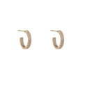 Go Dutch Label Oorknoppen Oval Sparkle Hoop