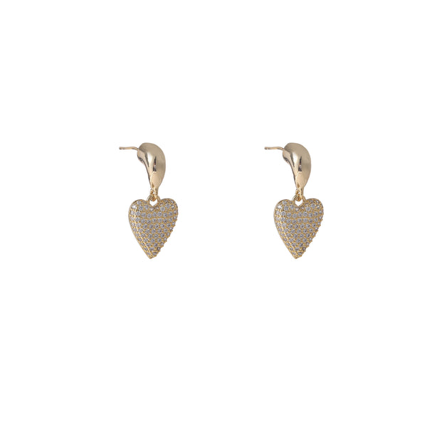 Go Dutch Label Oorknoppen Full Heart Sparkle