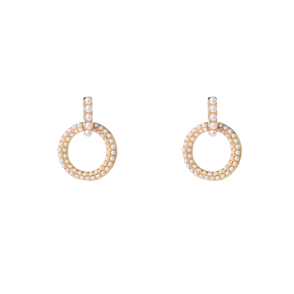 Go Dutch Label Oorknoppen Open Round Pearls