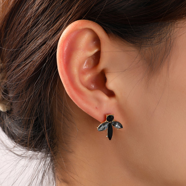Go Dutch Label Oorknoppen Stone Stud Goud