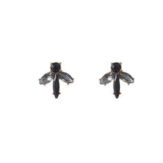 Kopen zwart Go Dutch Label Oorknoppen Stone Stud Goud