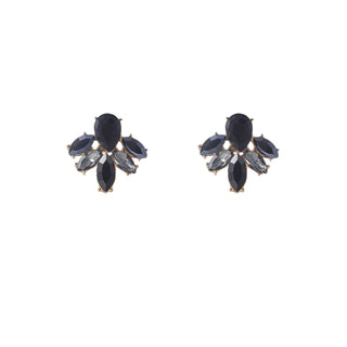 Kopen zwart Go Dutch Label Oorknoppen Big Stone Stud Goud