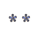 Go Dutch Label Oorknoppen Stone Flower Stud Goud