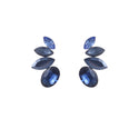 Go Dutch Label Oorknoppen Half Flower Stone Stud Goud