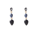 Go Dutch Label Oorknoppen 3 Stone Dangle Goud