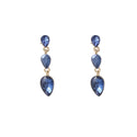 Go Dutch Label Oorknoppen 3 Stone Dangle Goud