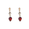 Go Dutch Label Oorknoppen 3 Stone Dangle Goud