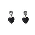 Go Dutch Label Oorknoppen Heart Stone Dangle Goud