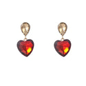 Go Dutch Label Oorknoppen Heart Stone Dangle Goud