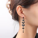 Go Dutch Label Oorknoppen Long Stone Dangle Goud