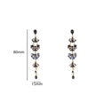 Go Dutch Label Oorknoppen Long Stone Dangle Goud