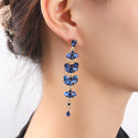 Go Dutch Label Oorknoppen Long Stone Dangle Goud