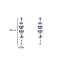 Go Dutch Label Oorknoppen Long Stone Dangle Goud