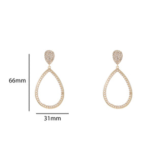 Go Dutch Label Oorknoppen Open Drop Dangle Goud