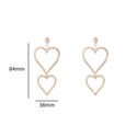 Go Dutch Label Oorknoppen Open Heart Dangle Goud