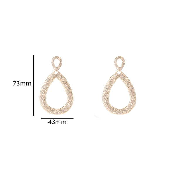 Go Dutch Label Oorknoppen Bold Drop Dangle Goud