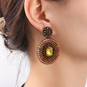 Go Dutch Label Oorknoppen Big Stone Dangle
