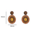 Go Dutch Label Oorknoppen Big Stone Dangle