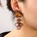 Go Dutch Label Oorknoppen Long Flower Dangle