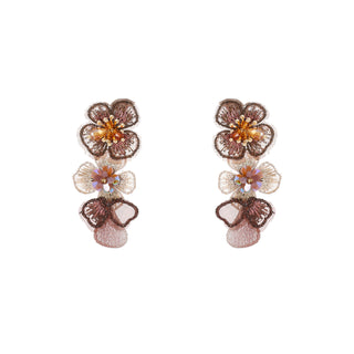 Go Dutch Label Oorknoppen Long Flower Dangle