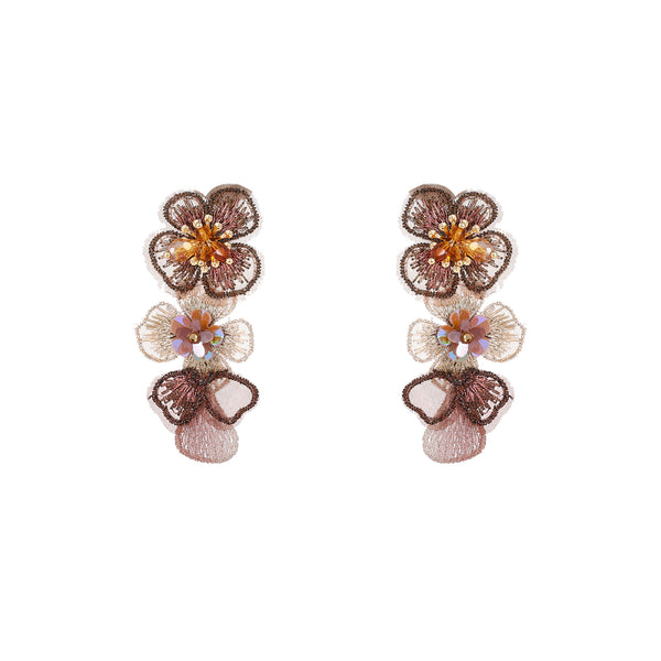 Go Dutch Label Oorknoppen Long Flower Dangle