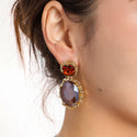 Go Dutch Label Oorknoppen Double Stone Drop
