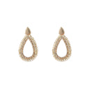 Go Dutch Label Oorknoppen Square Beads Drop Goud