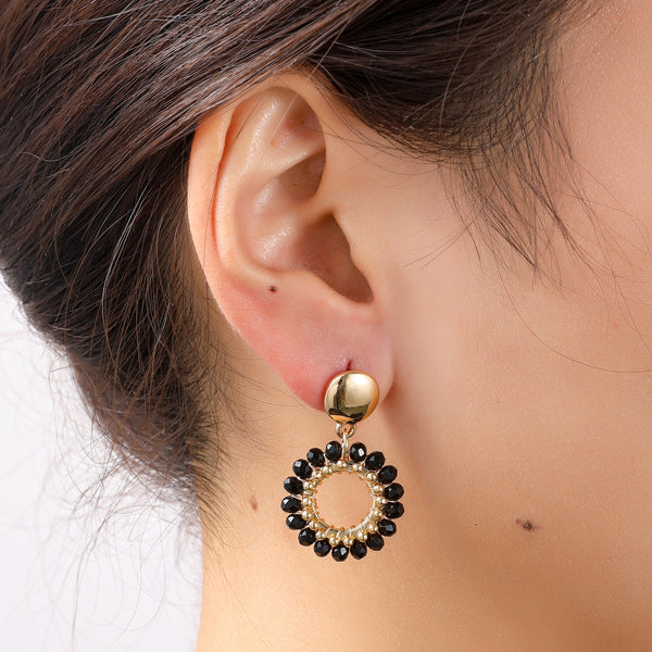 Go Dutch Label Oorknoppen Round Dangle Goud